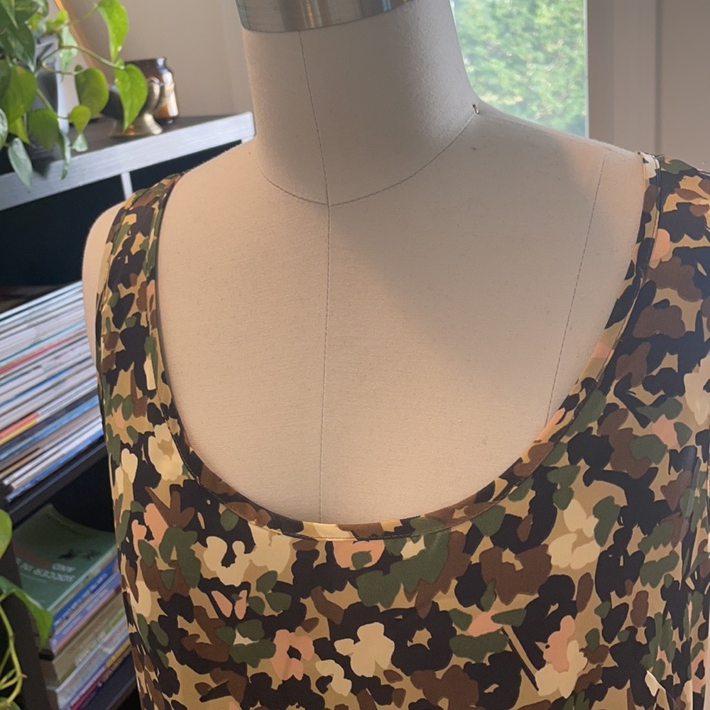 Zara Asymmetrical Slip style camouflage dress